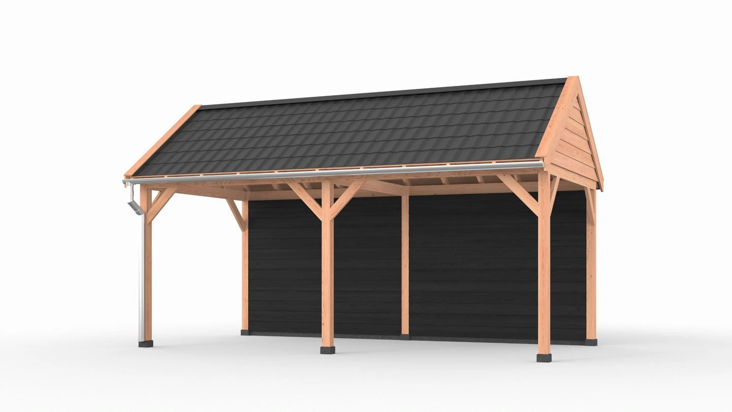 Douglas DIY overkapping, 600 x 300, met achterwand, Westwood - Afbeelding 3